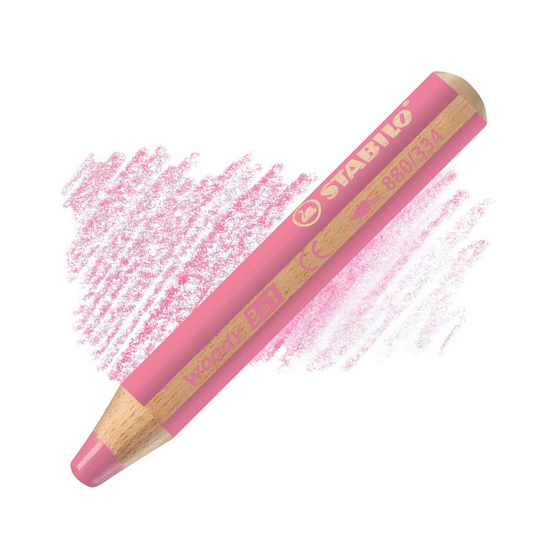 Multifunkční pastelka STABILO woody 3v1, růžová