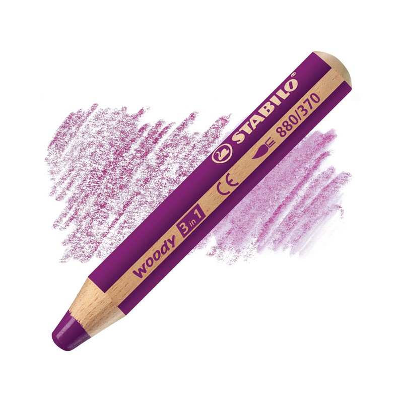 Multifunkční pastelka STABILO woody 3v1, lila