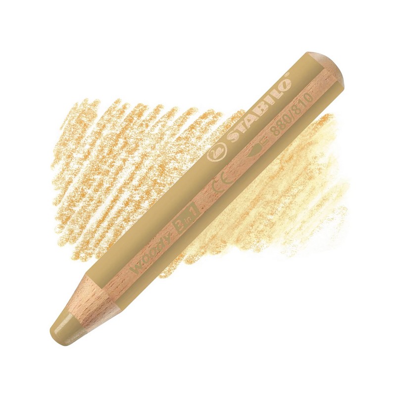 Multifunkční pastelka STABILO woody 3v1, zlatá