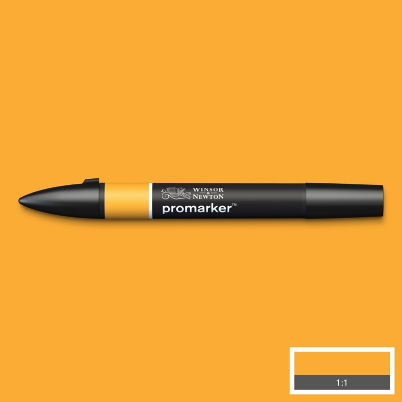 Lihová fixa WINSOR & NEWTON Promarker Fine & Chisel, GOLD (O555)
