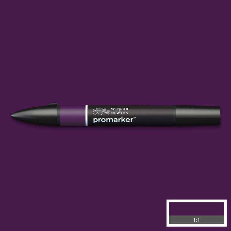 Lihová fixa WINSOR & NEWTON Promarker Fine & Chisel, AUBERGINE (V524)
