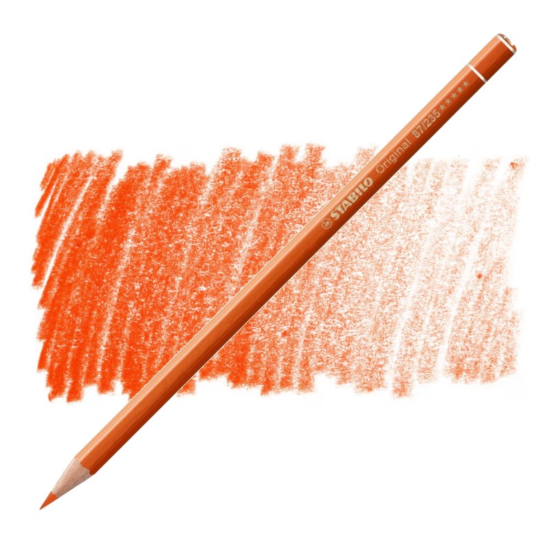 Umělecká pastelka STABILO Original, Orange Red 235