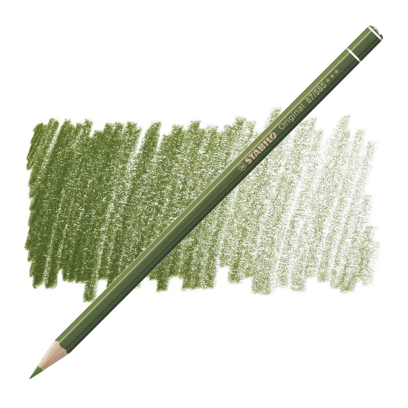 Umělecká pastelka STABILO Original, Olive Green 585
