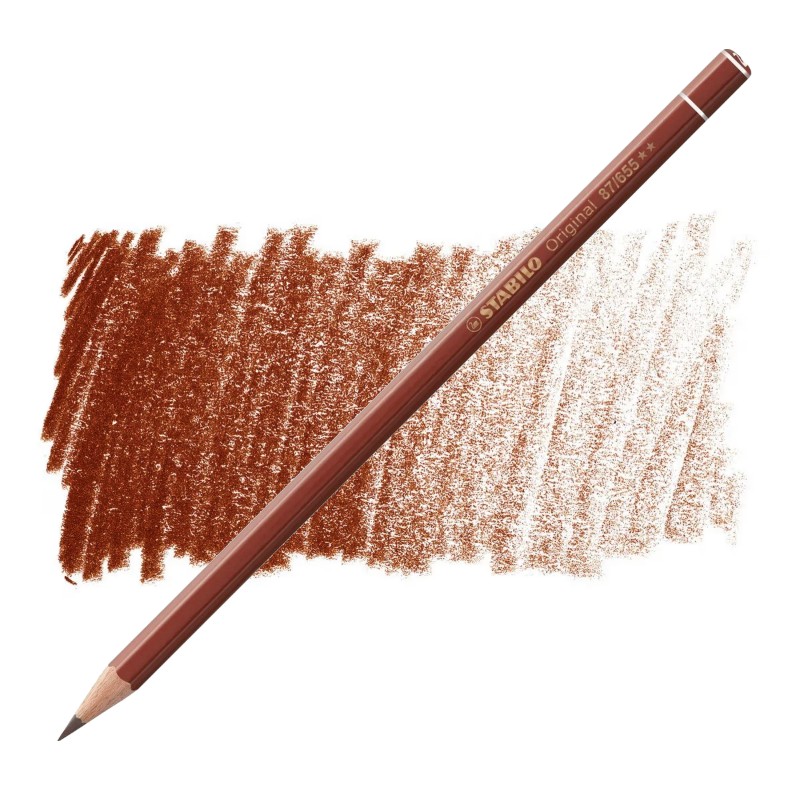 Umělecká pastelka STABILO Original, English Red Deep 655