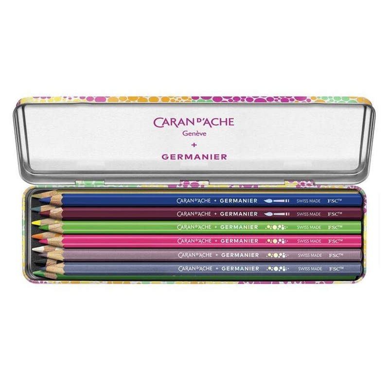 CARAN D'ACHE Pastelky Germanier CARAN D'ACHE, 13ks v kovové krabičce