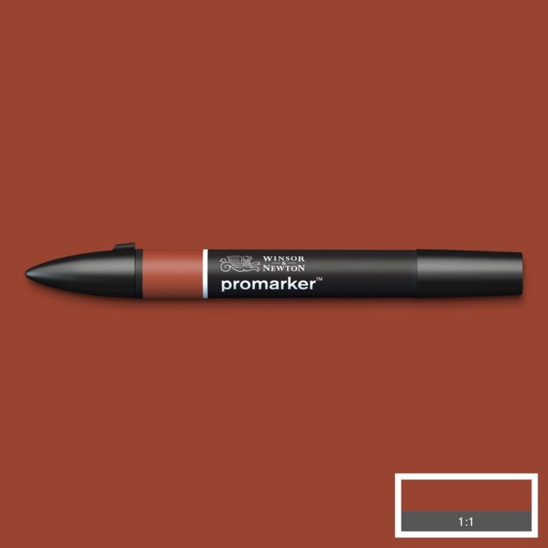Lihová fixa WINSOR & NEWTON Promarker Fine & Chisel, CHESTNUT (R934)