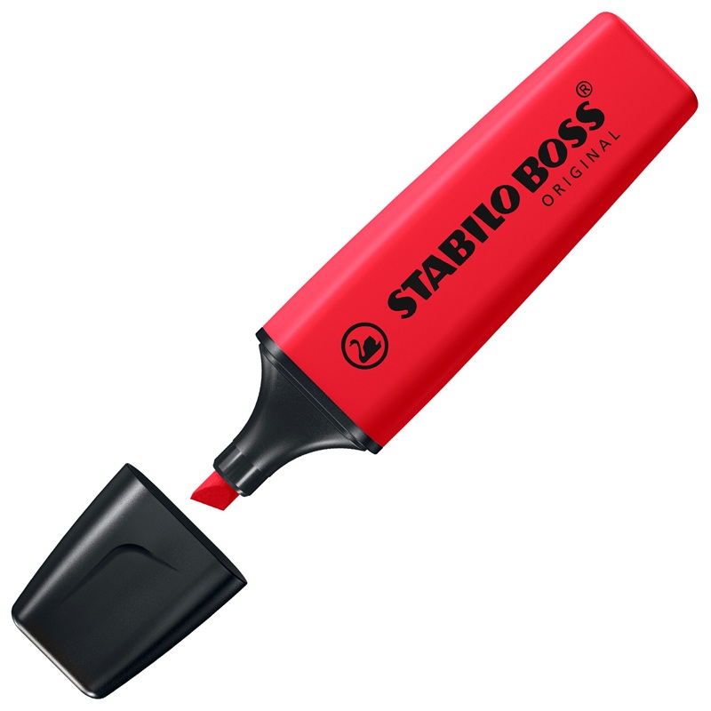 Zvýrazňovač STABILO BOSS ORIGINAL, červený