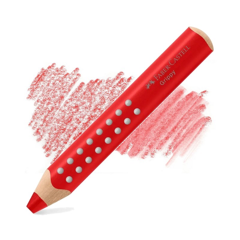 FABER-CASTELL multifunkční pastelka GRIPPY 3v1, červená