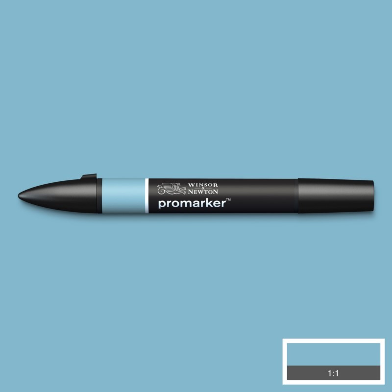 Lihová fixa WINSOR & NEWTON Promarker Fine & Chisel, DENIM BLUE (C917)