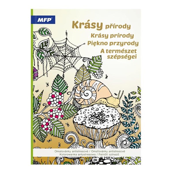 Omalovánky antistresové Krásy přírody, A4 32 listů