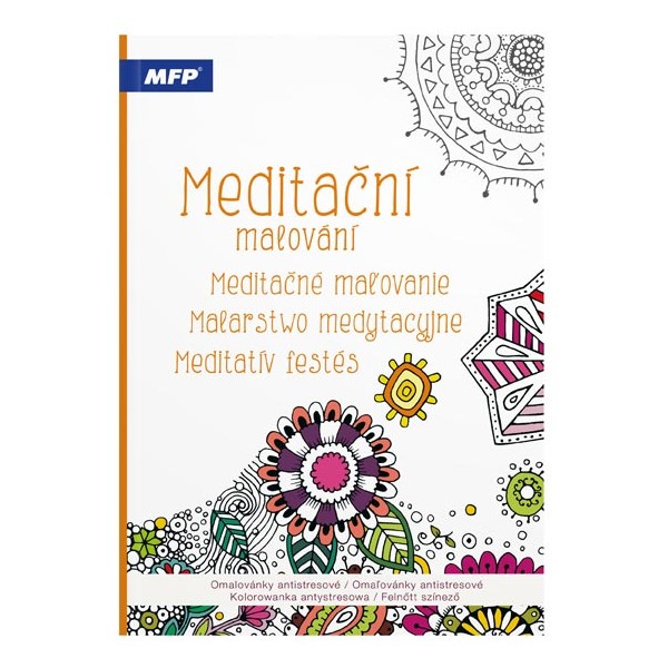 Omalovánky antistresové Meditační malování, A4 32 listů