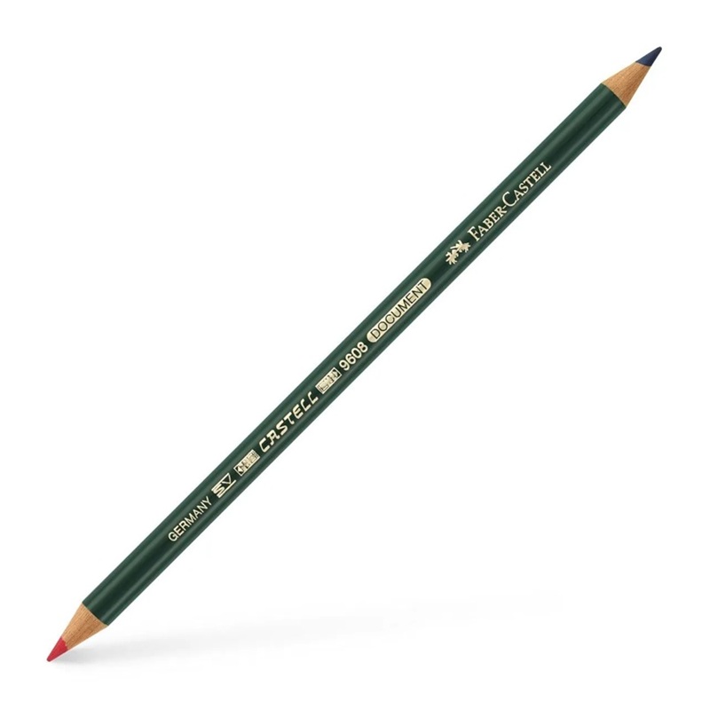 FABER-CASTELL nesmazatelná tužka DOCUMENT, modrá / červená