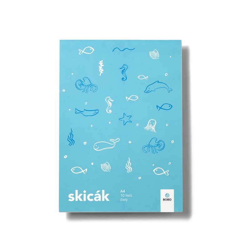 BOBO Blok Skicák Svět A4, 10 listů
