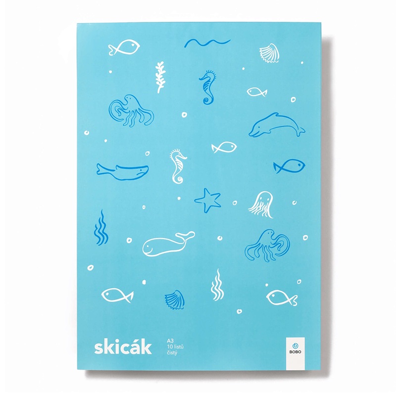 BOBO Blok Skicák Svět A3, 10 listů