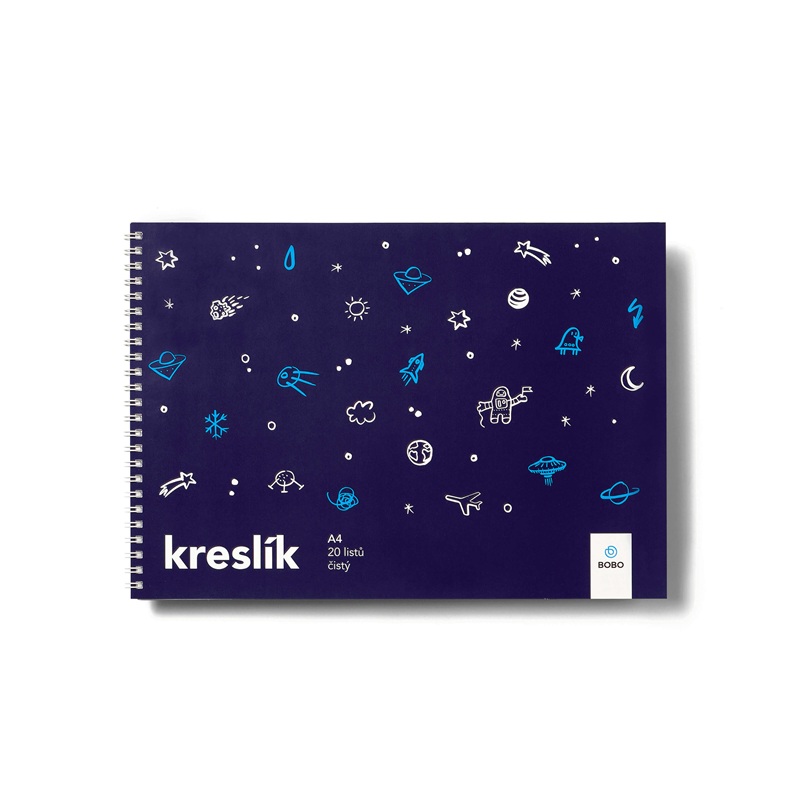 BOBO Blok Kreslík Svět A4, 20 listů