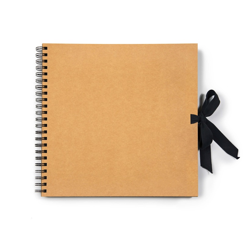 BOBO Skicář "Leonardo" 30x30cm, 20 černých listů