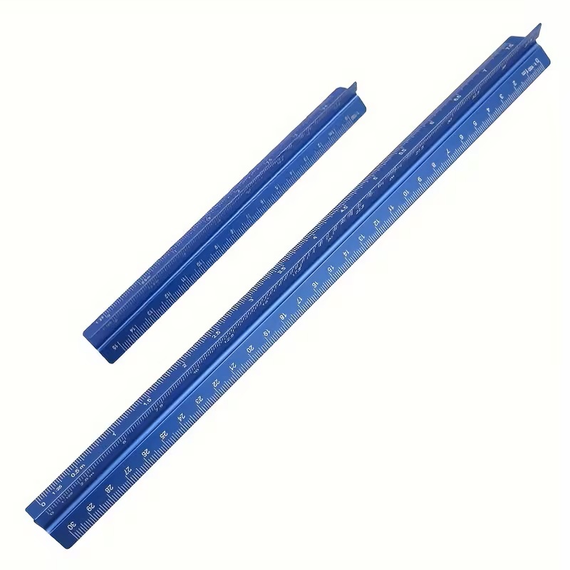 Poměrové měřítko STUDENT hliníkové 2ks modré 1:20-1:125