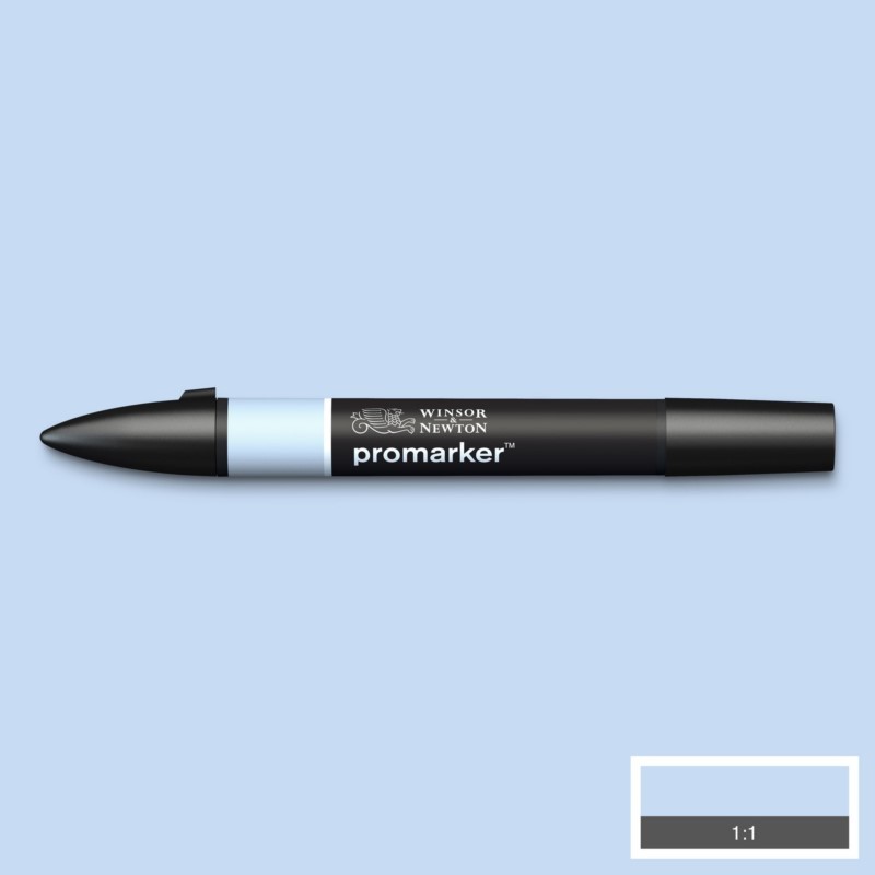Lihová fixa WINSOR & NEWTON Promarker Fine & Chisel, POWDER BLUE (B119)