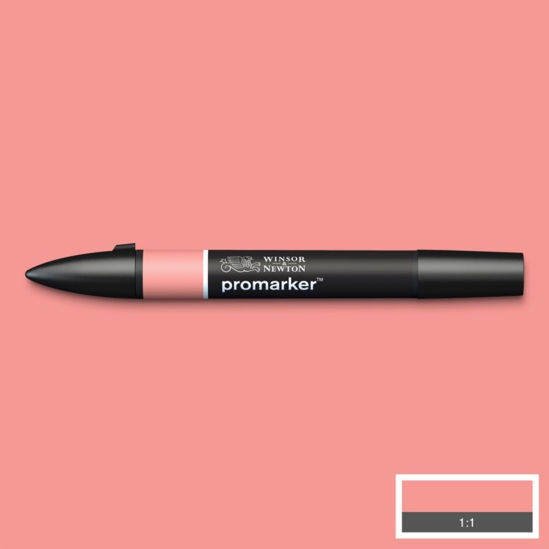 Lihová fixa WINSOR & NEWTON Promarker Fine & Chisel, SALMON PINK (R547)