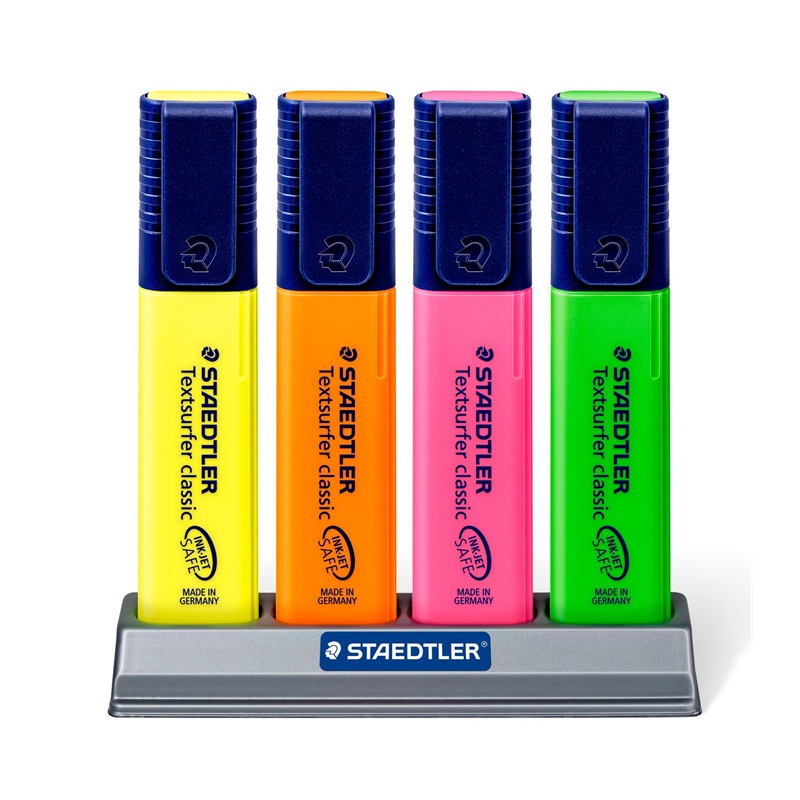 Zvýrazňovače STAEDTLER Textsurfer Classic, 4 ks ve stojánku
