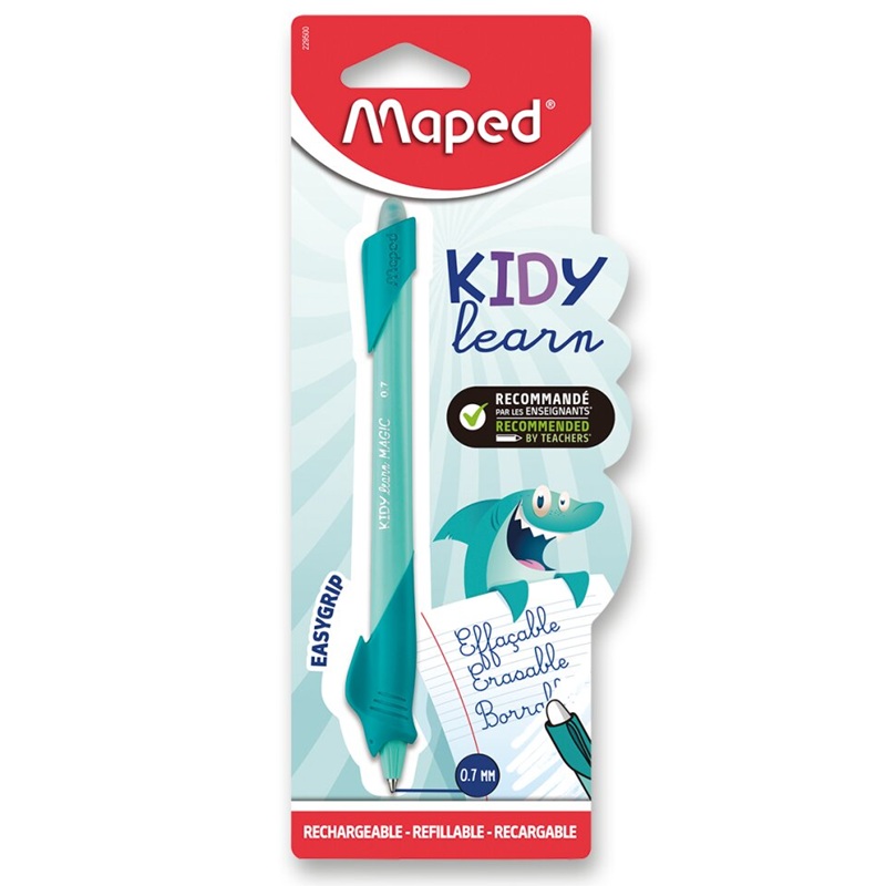Gumovací pero MAPED Kidy Learn, modré