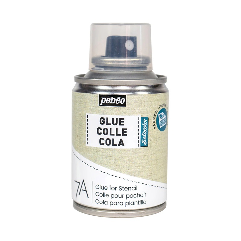 Lepidlo ve spreji na textil PEBEO Setacolor 7A 100 ml, šablonové lepidlo (601)