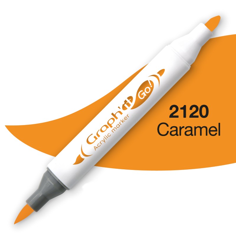 Akrylová fixa GRAPH'IT oboustranná Brush & Fine, Caramel (2120)