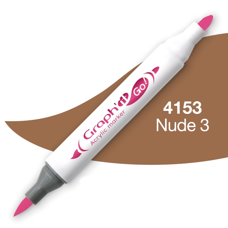 Akrylová fixa GRAPH'IT oboustranná Brush & Fine, Nude 3 (4153)