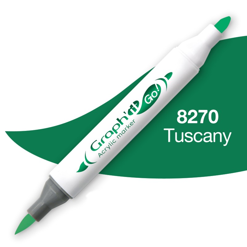 Akrylová fixa GRAPH'IT oboustranná Brush & Fine, Tuscany (8270)
