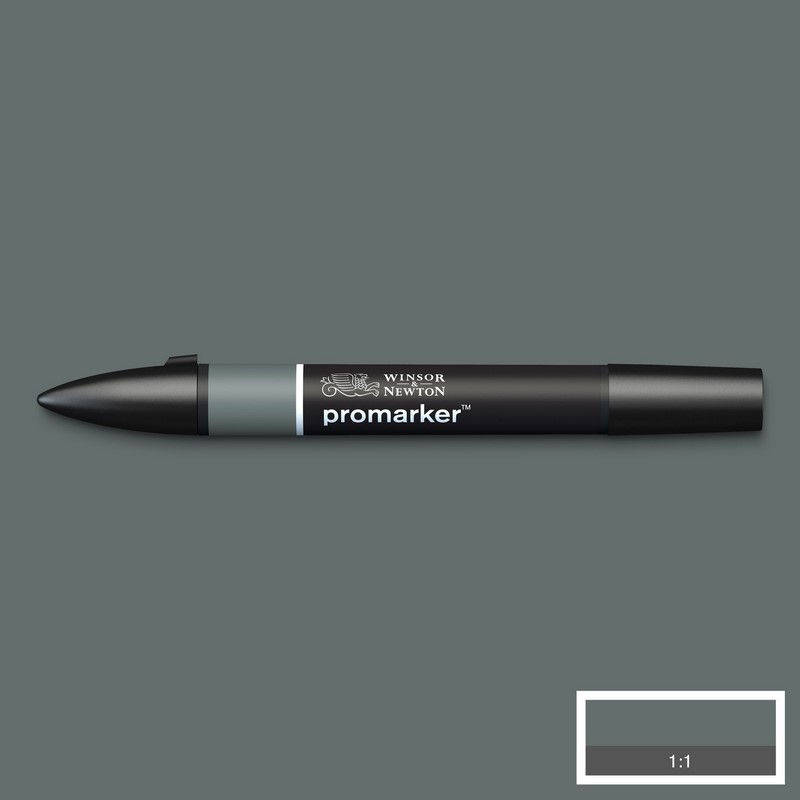 Lihová fixa WINSOR & NEWTON Promarker Fine & Chisel, COOL GREY 6 (CG6)