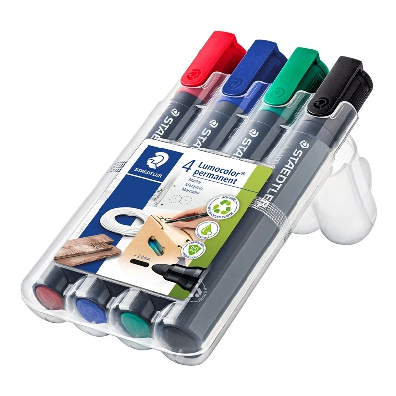 Fixy STAEDTLER permanentní Lumocolor 2 mm, 4 ks