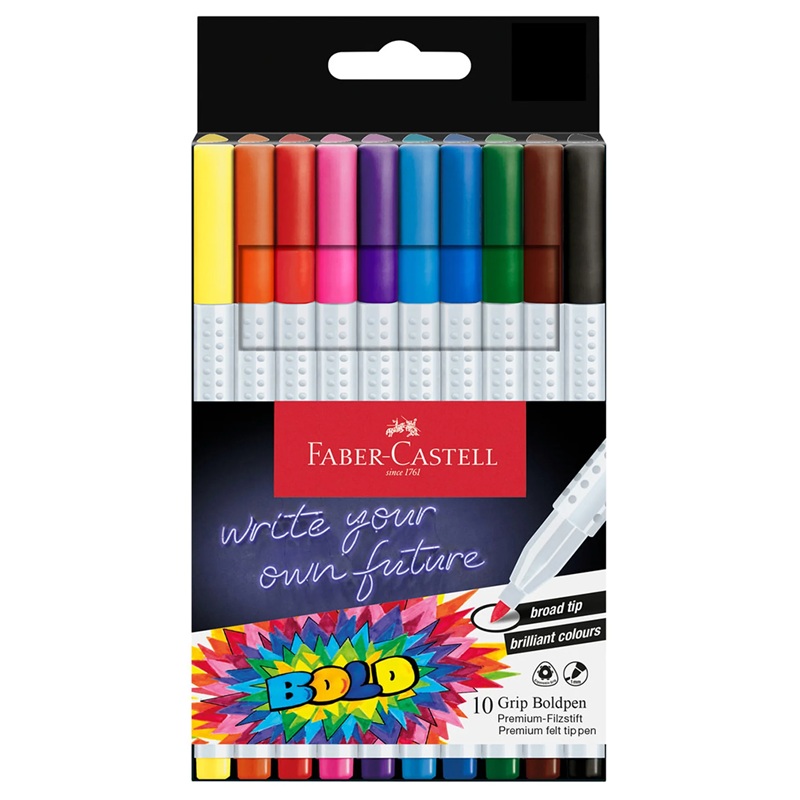 Dětské fixy FABER-CASTELL Bold, 10 ks