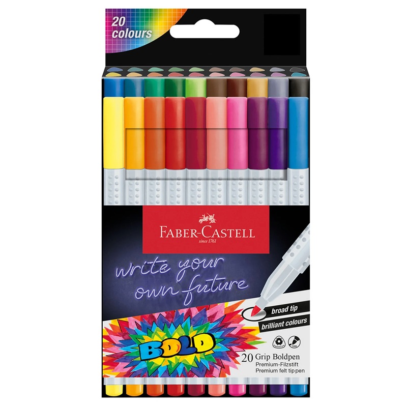 Dětské fixy FABER-CASTELL Bold, 20 ks