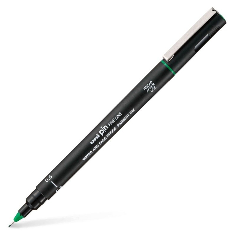 Liner UNI PIN fine, zelený 0,5 mm