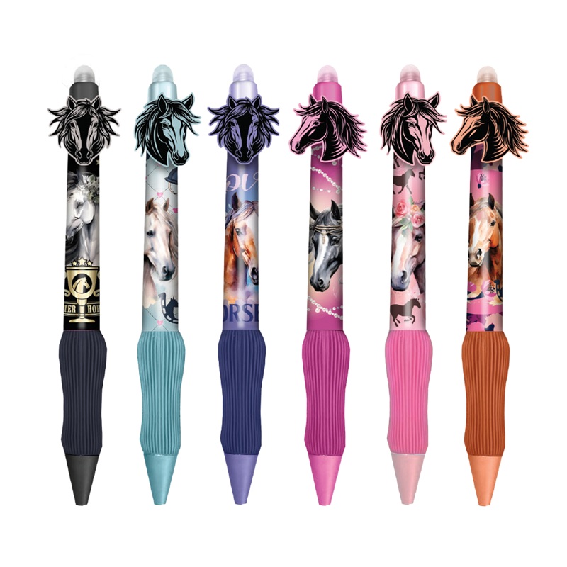 COLORINO Gelová gumovací pera COLORINO, 6 ks Koníci