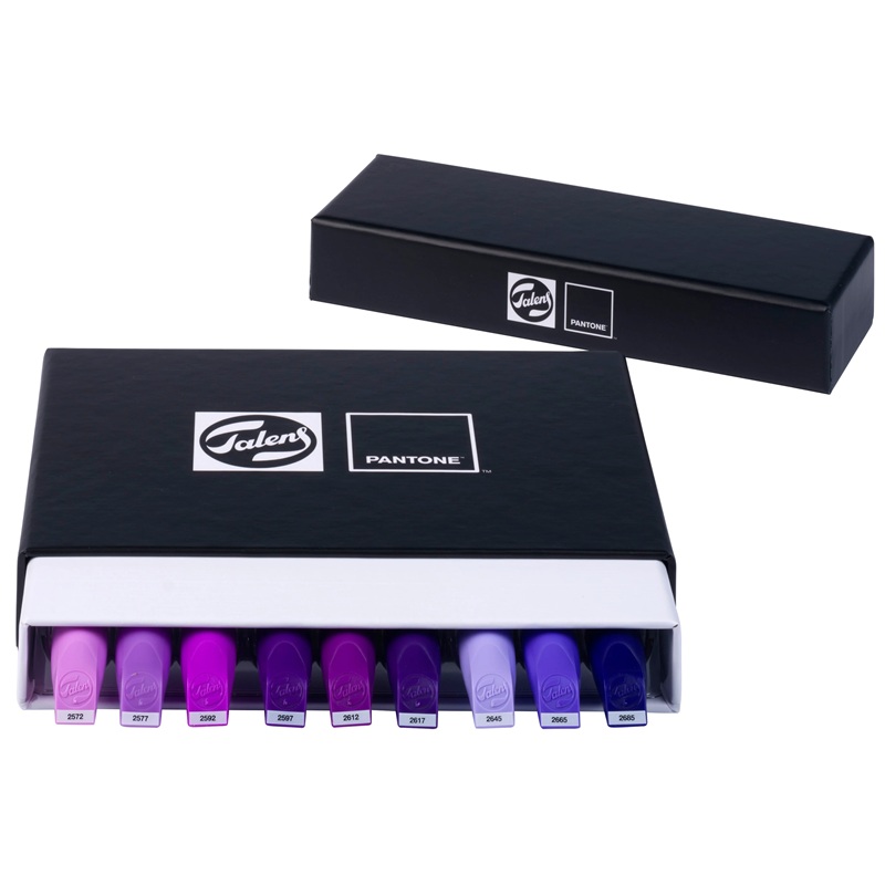 ROYAL TALENS Pigmentové fixy PANTONE Duo Tip, 9 ks Violet