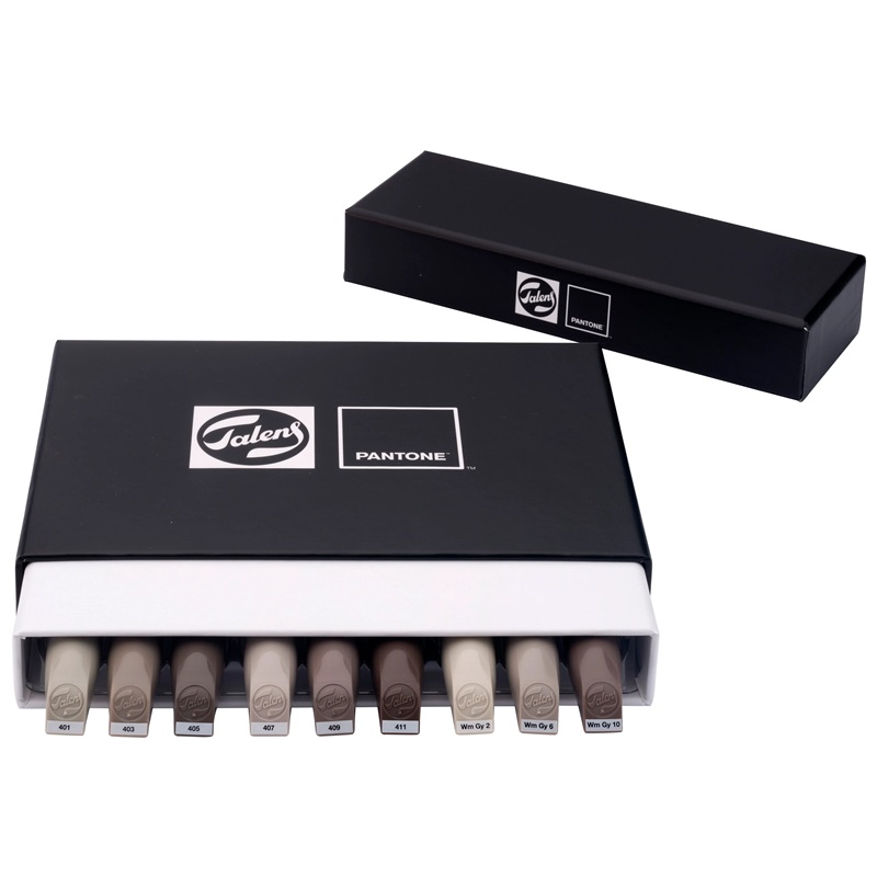 ROYAL TALENS Pigmentové fixy PANTONE Duo Tip, 9 ks Warm Gray