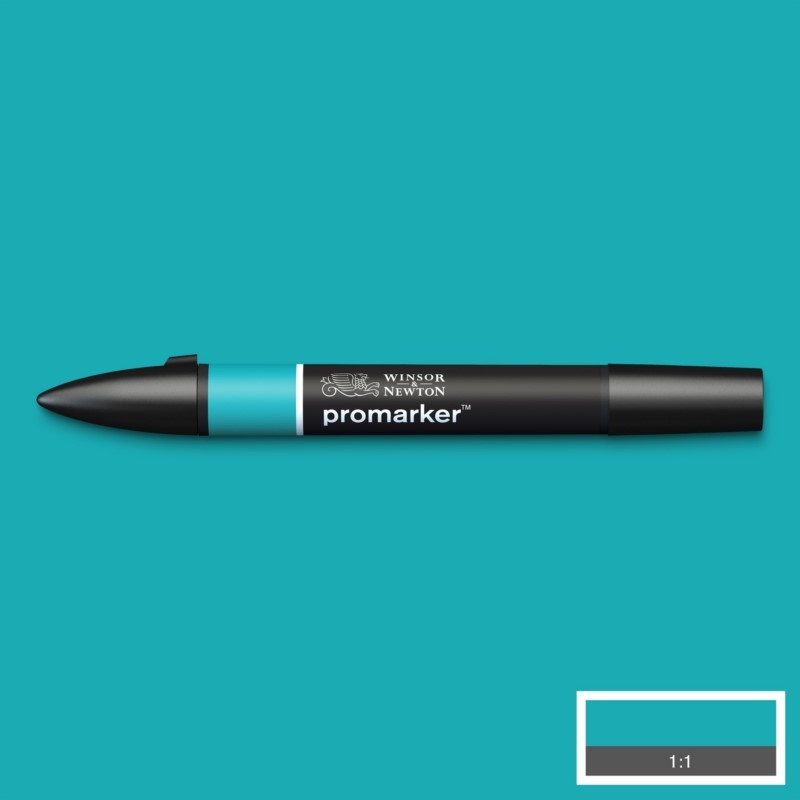 Lihová fixa WINSOR & NEWTON Promarker Fine & Chisel, TURQUOISE (C247)