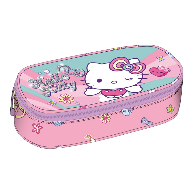 Pouzdro COLORINO Hello Kitty Pastel