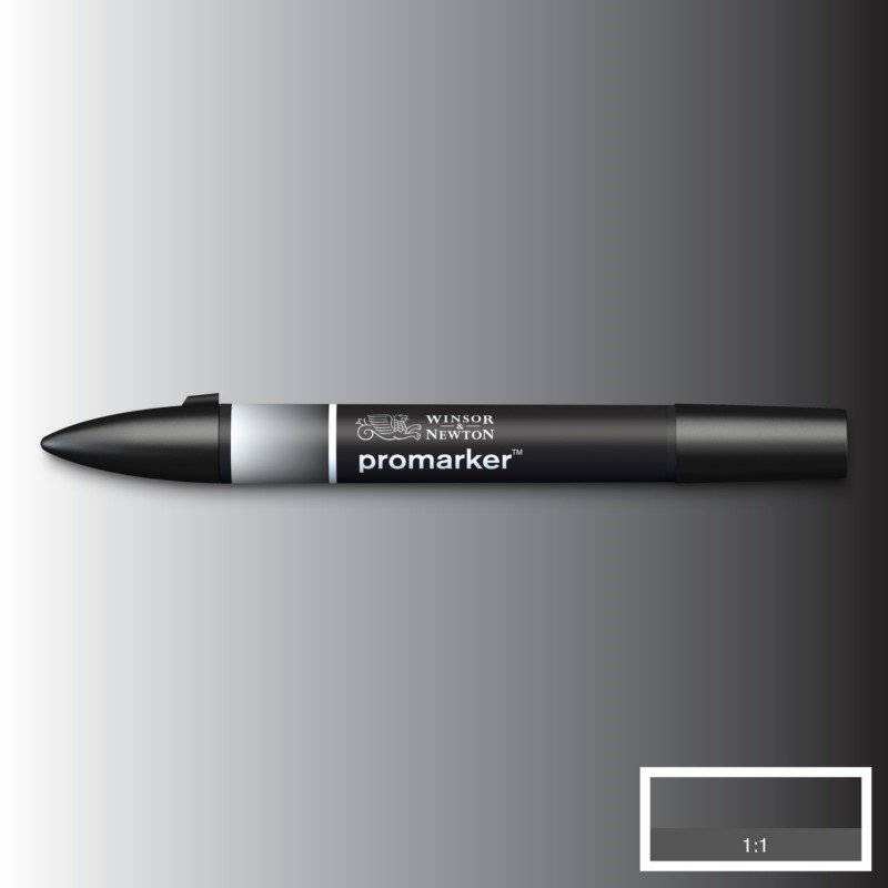 Lihová fixa WINSOR & NEWTON Promarker Fine & Chisel, BLENDER (BL)