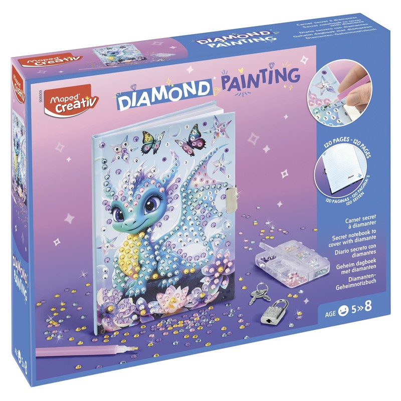 Kreativní sada MAPED CREATIV Diamond Painting, Tajný deníček
