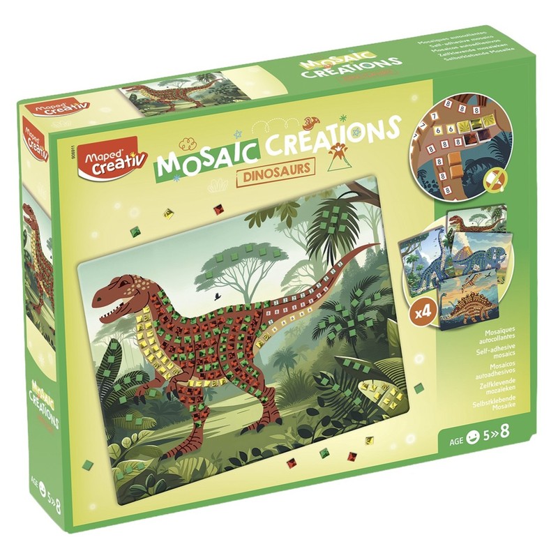 Kreativní sada MAPED CREATIV Mosaic Creations, Dinosauři