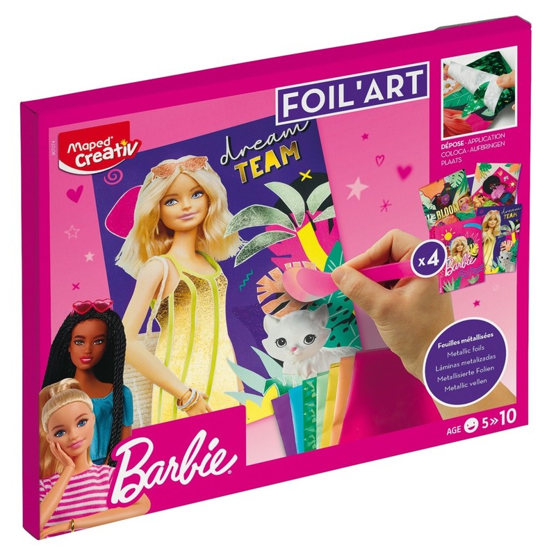 Kreativní sada MAPED CREATIV Barbie Foil Art