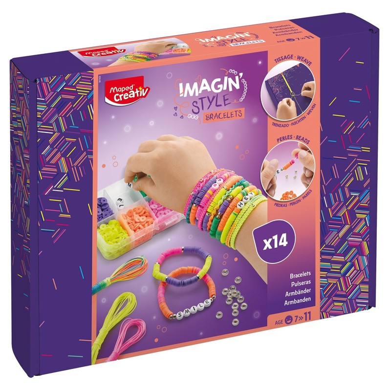 Kreativní sada MAPED CREATIV Imagin Style Bracelets, Náramky Neon