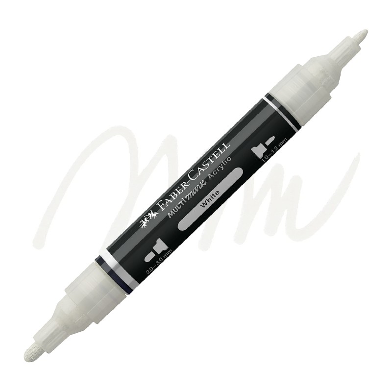 Akrylová fixa FABER-CASTELL Multimark, White (101)