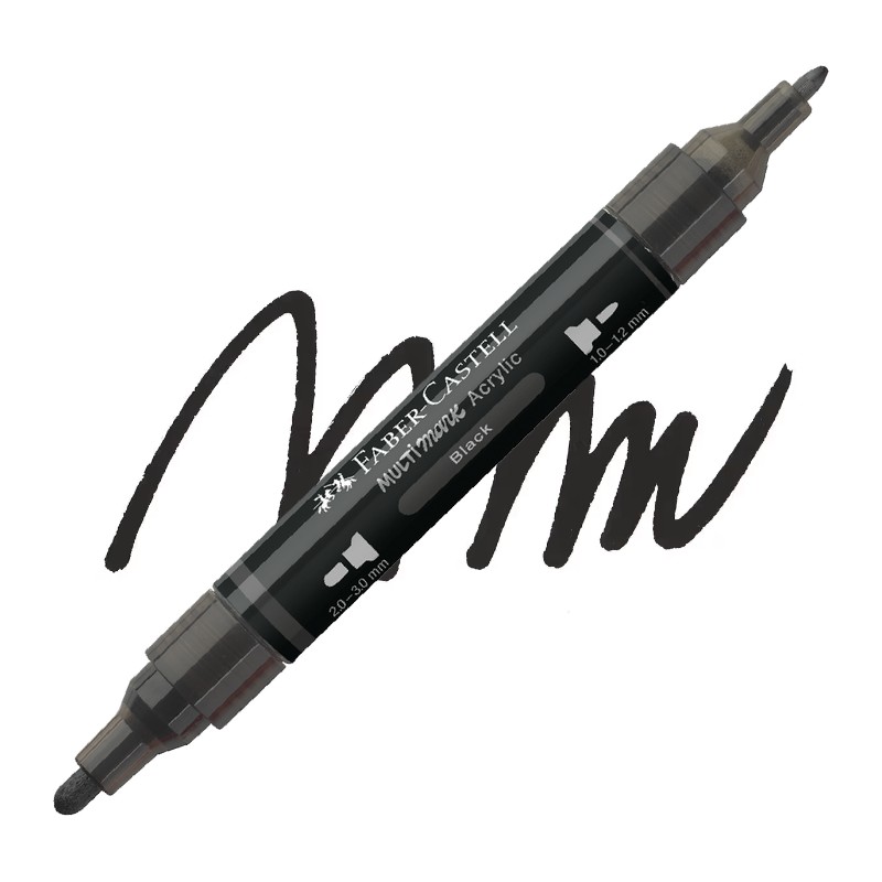 Akrylová fixa FABER-CASTELL Multimark, Black (199)
