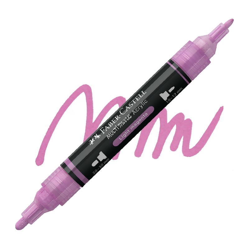 Akrylová fixa FABER-CASTELL Multimark, Light Magenta (119)