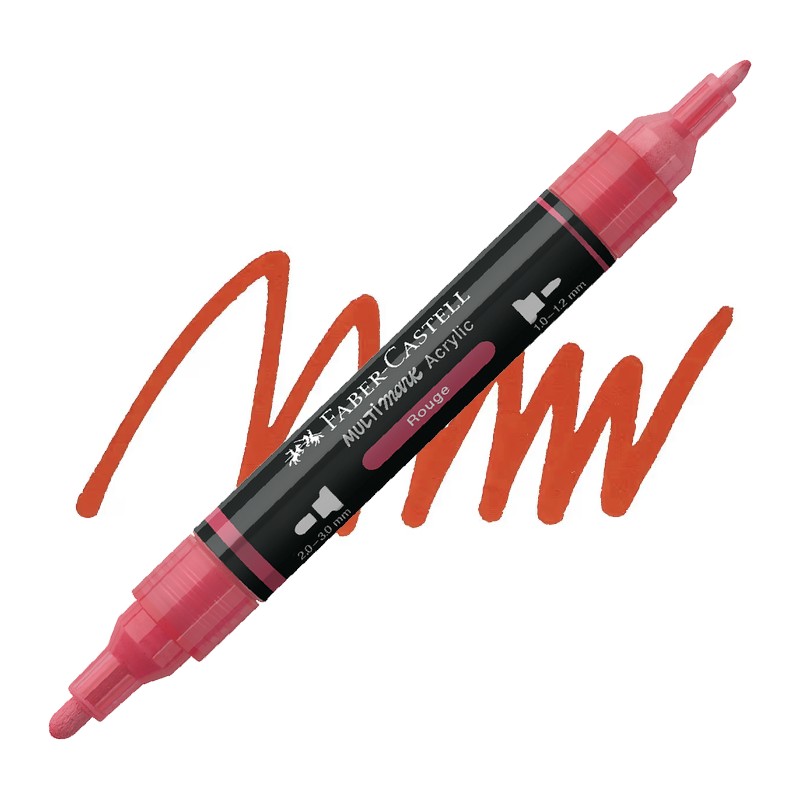 Akrylová fixa FABER-CASTELL Multimark, Rouge (124)
