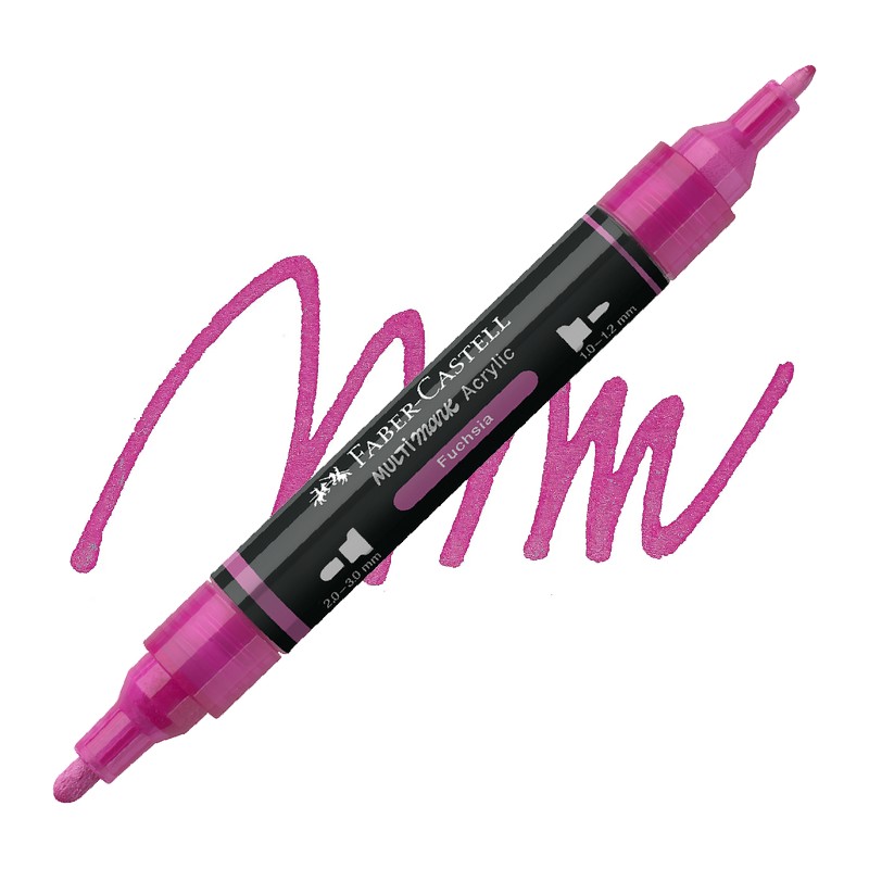 Akrylová fixa FABER-CASTELL Multimark, Fuchsia (125)