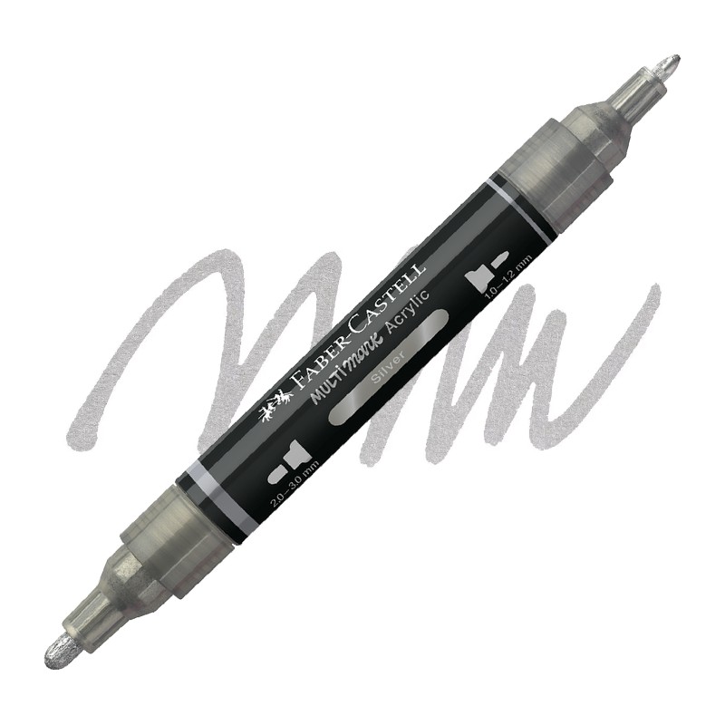 Akrylová fixa FABER-CASTELL Multimark, Silver (251)
